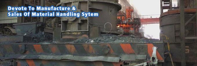 Carro de aço derretido de transferência do trilho da concha da resistência de alta temperatura para a fábrica do aço e do ferro
