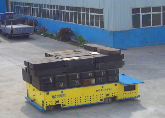 Carro de transferência bonde Trackless de aço do transporte de carga da expedição do trem do equipamento industrial