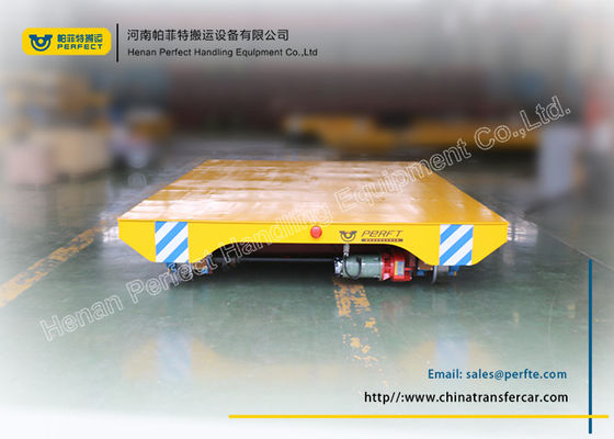 Metal Handing Battery Transfer Cart  Battery Steerable Transfer Bogie On Rail