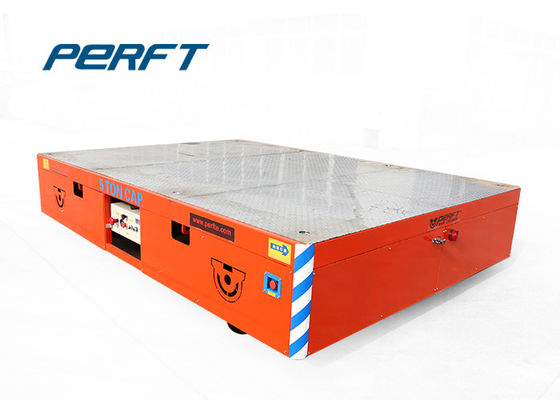 Battery Power Flat Quad Steel Material Transfer Carts Car For Industrial Handling