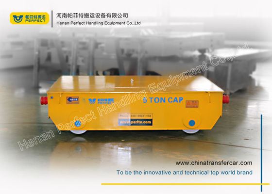 Metal Handing Battery Transfer Cart  Battery Steerable Transfer Bogie On Rail