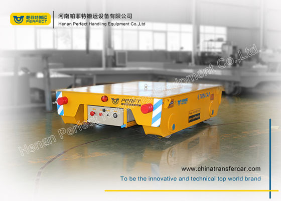 Metal Handing Battery Transfer Cart  Battery Steerable Transfer Bogie On Rail