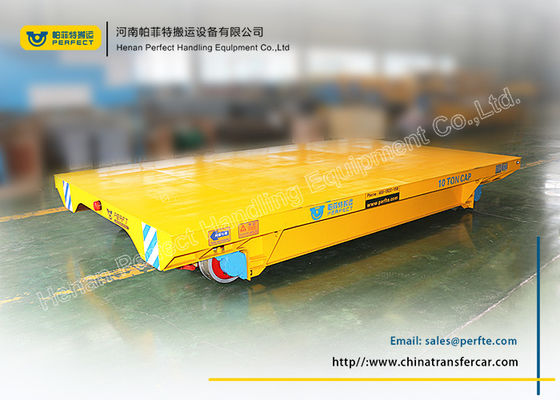 Metal Handing Battery Transfer Cart  Battery Steerable Transfer Bogie On Rail